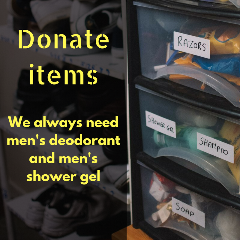 Donate items always needed